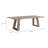 Contemporary Dining Table with Solid Acacia Wood Construction