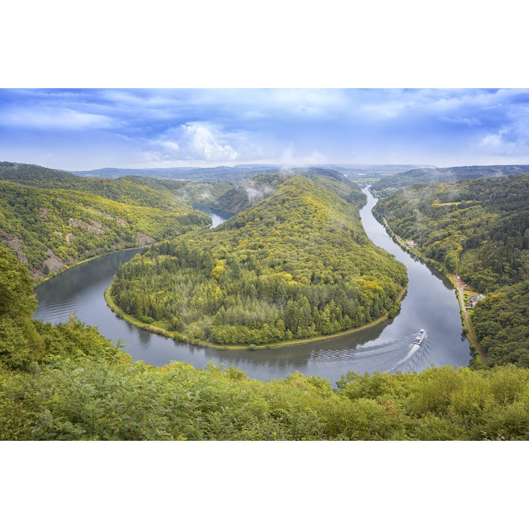 Saarschleife - Saarschleife von Aprott - Leinwanddrucke