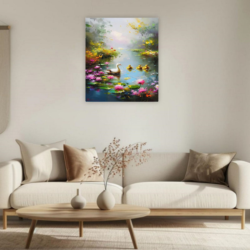 «Farmhouse Duck», art mural 24 po x 36 po