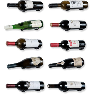 Ensemble de porte-bouteilles à vin à fixation murale