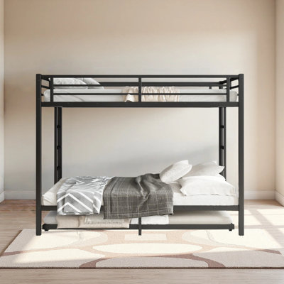 Lit superposé grand sur grand avec gigogne simple