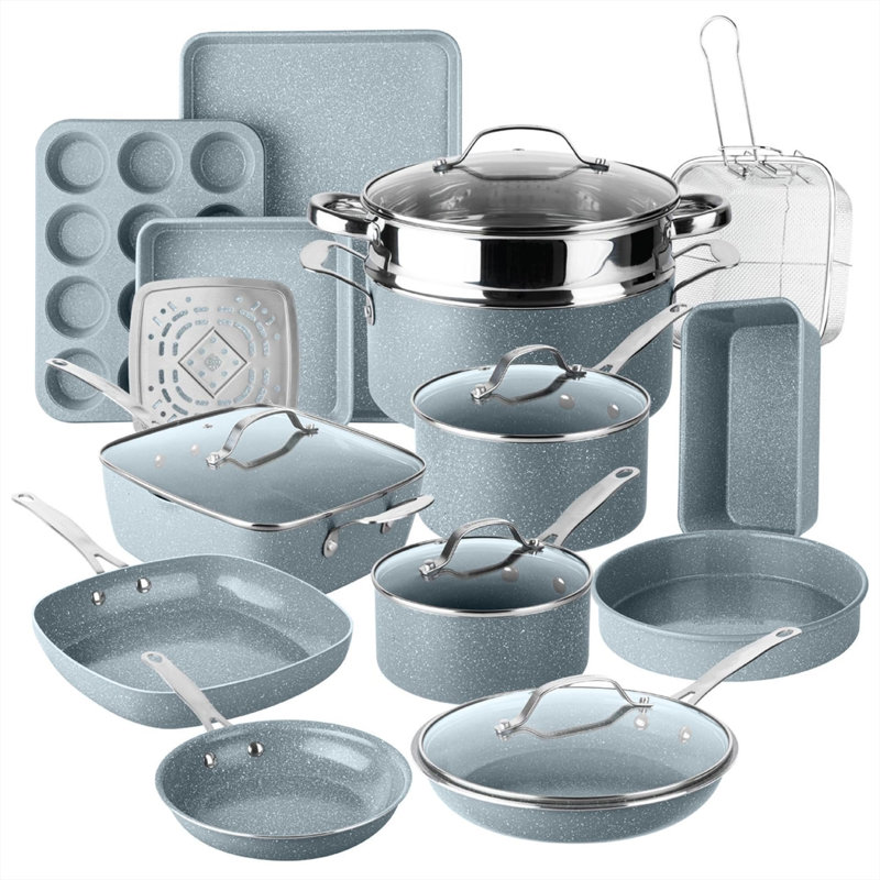 20 Pc Ceramic Cookware Set Nonstick