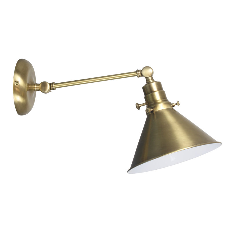 Lampe avec bras pivotant Mae, Laiton antique