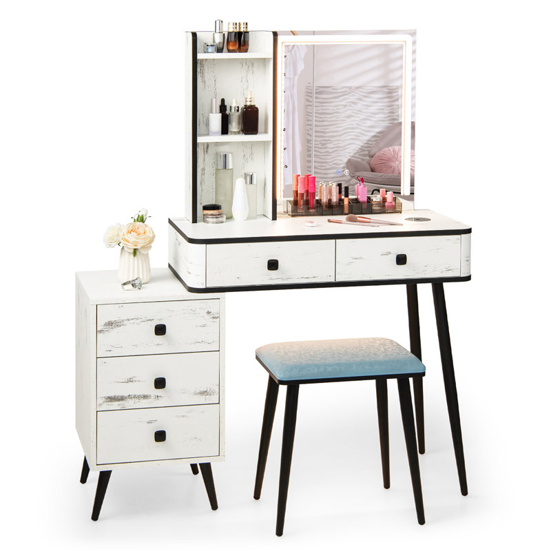 Vanity, White/Black