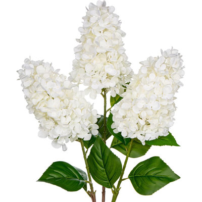 Real Touch Two-Tone Artificial Hydrangea Paniculata – Bendable Stems, Silk Faux Flowers for Home, Wedding, Vase & Table Decor