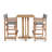 Crider Director Teak Outdoor Bar Height Dining Armchair-2022338824