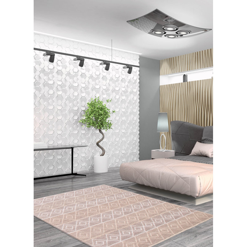 Tapis rectangulaire en laine 6 pi x 8 pi 10 po Sunidhi