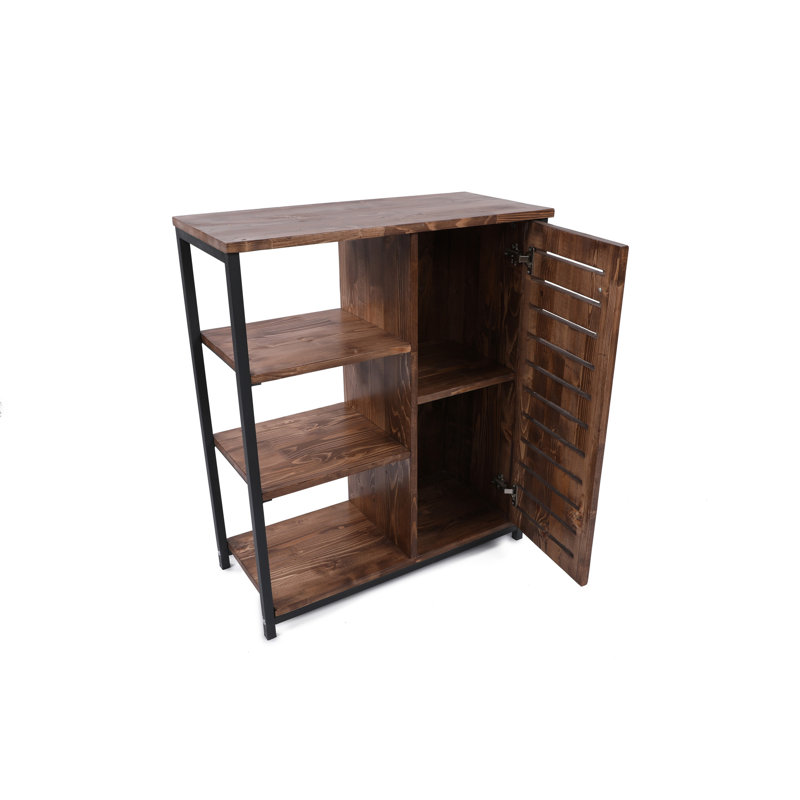 Bibliothèque standard en métal H 32,95 "x l 28,35" Zoila