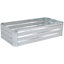 Lit de jardin surélevé rectangulaire en acier galvanisé Ippolito - argent - 48 po x 24 po x 11,75 po-1188451416-1188611266-1184900158