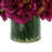 Addison Faux Peony Arrangement in a Glass Vase-1100036707