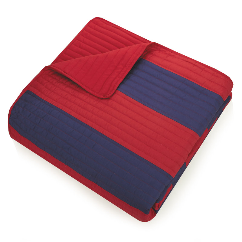 Ensemble de courtepointe réversible en microfibre Lavelle, Courtepointe simple et 1 taie décorative