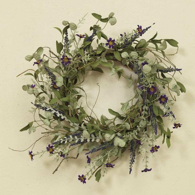 24 Inch Seasonal Lavender and Herbs Wreath
