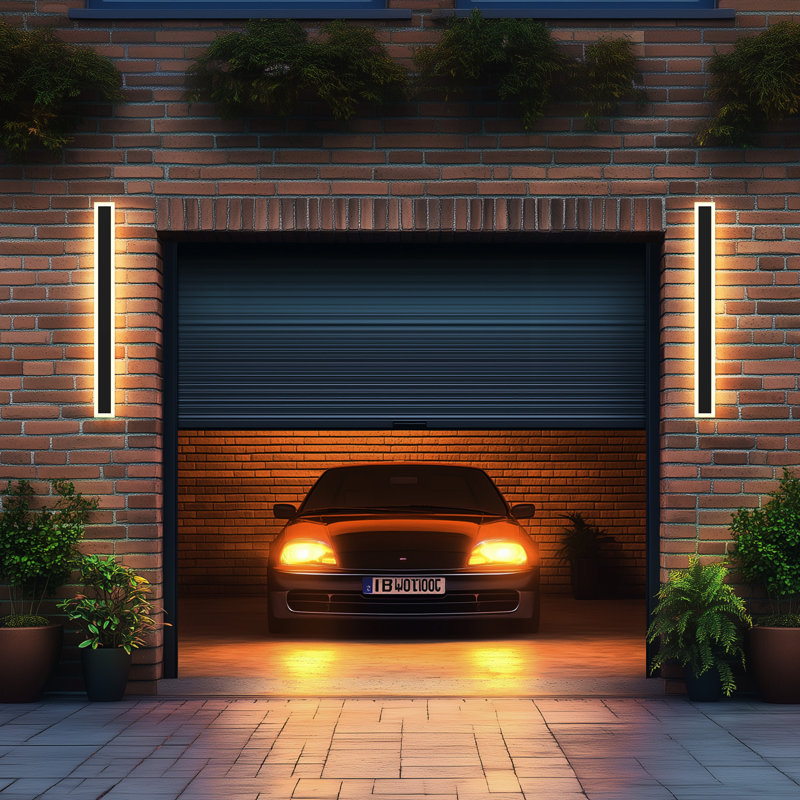 2 Pack IP67 Linear LED Outdoor Wall Light Bar Sconces, 43.30" H x 3.10" W x 1.70" D