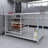 Stainless Steel Commercial Open Base Work Table with Sheet Pan Storage Slots-96841904