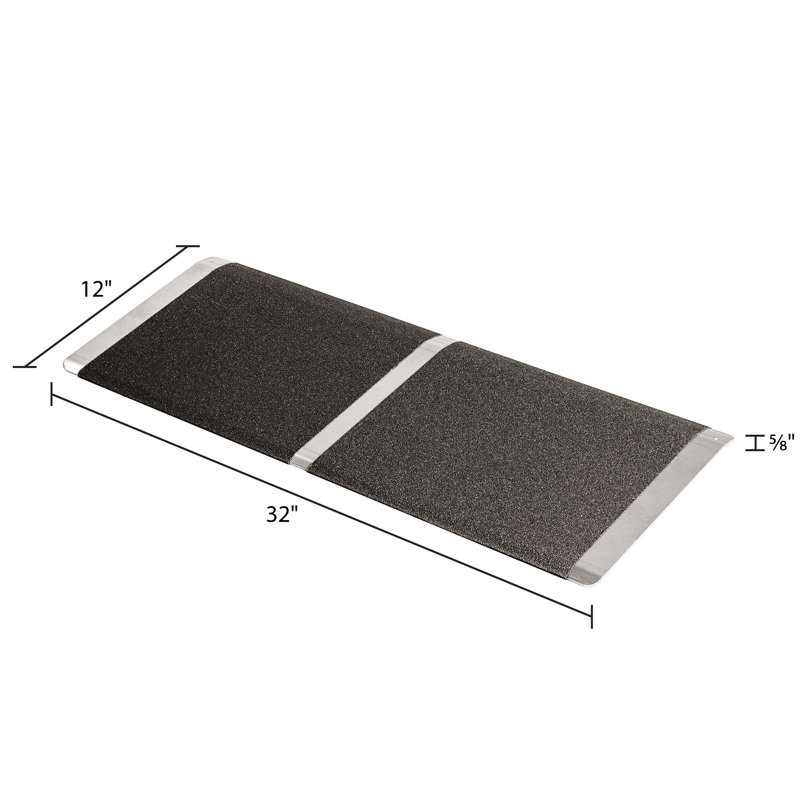 Silver Spring Aluminum Threshold Ramp, 0.63" H x 32" W x 12" L