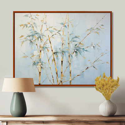 «Blue Zen Moment», art mural en bambou