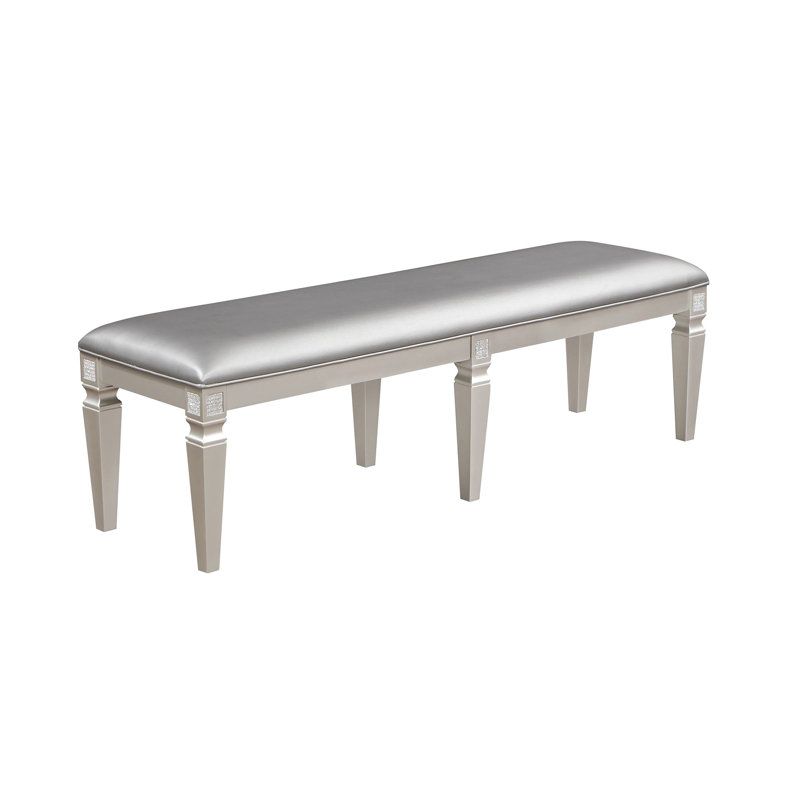 Keilyn Faux Leather Upholstered Bench