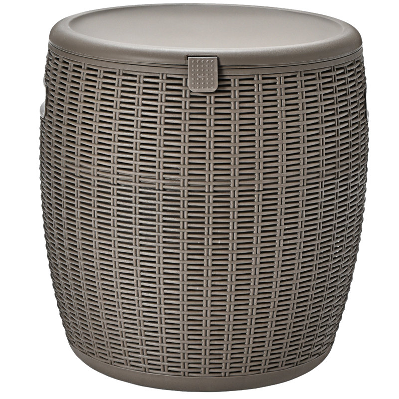 Plastic Ice Bucket, Brown