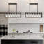 Éclairage pour îlot de cuisine Farmhouse, lustre rustique avec finition grain de bois, luminaire réglable à 6 lumières pour la salle à manger, la cuisine et le bar