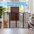 PETMAKER Pet Gate - Indoor Foldable Dog Fence for Stairs, Hallways, or Doorways - Retractable Freestanding Dog Gates-44859692