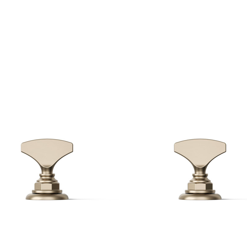 Artifacts Widespread Bathroom Sink Faucet Handles, Vibrant Brushed Bronze
