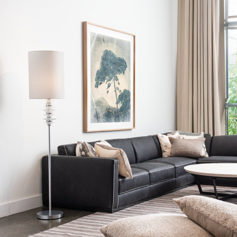 Cairn Floor Lamp, Modern Brass