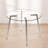 Allisandra Round Unfinished Glass Top Metal Base Dining Table-188628562