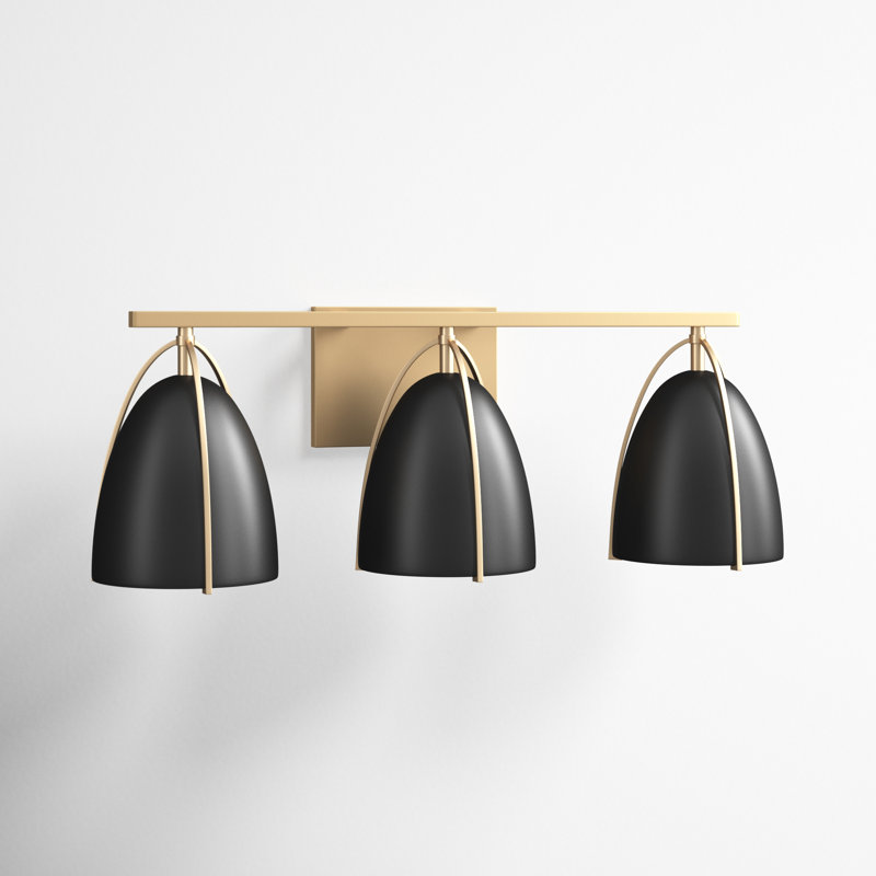 Noel 3 - Light Dimmable Vanity Light, No, Satin Brass