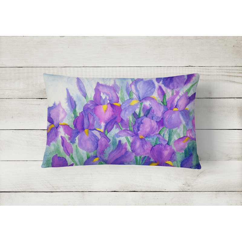  Iris Fabric Indoor/Outdoor Throw Pillow