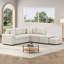 Canapé modulaire rembourré 4 pièces avec repose-pieds-102402905