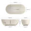 Baignoire de trempage autoportante 59 po 59 po-121869564