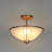 Hanshelmut Glass Semi Flush Mount
