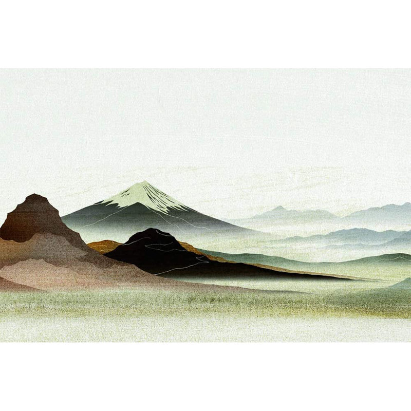 Murale paysage naturel de montagne, L 100 po x l 144 po