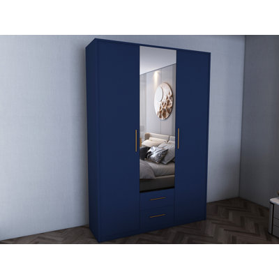 Pamel 3 Door Manufactured Wood Wardrobe