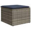 Ensemble de canapé de patio 5 pièces avec coussins en rotin de polyester-76222659-76222657