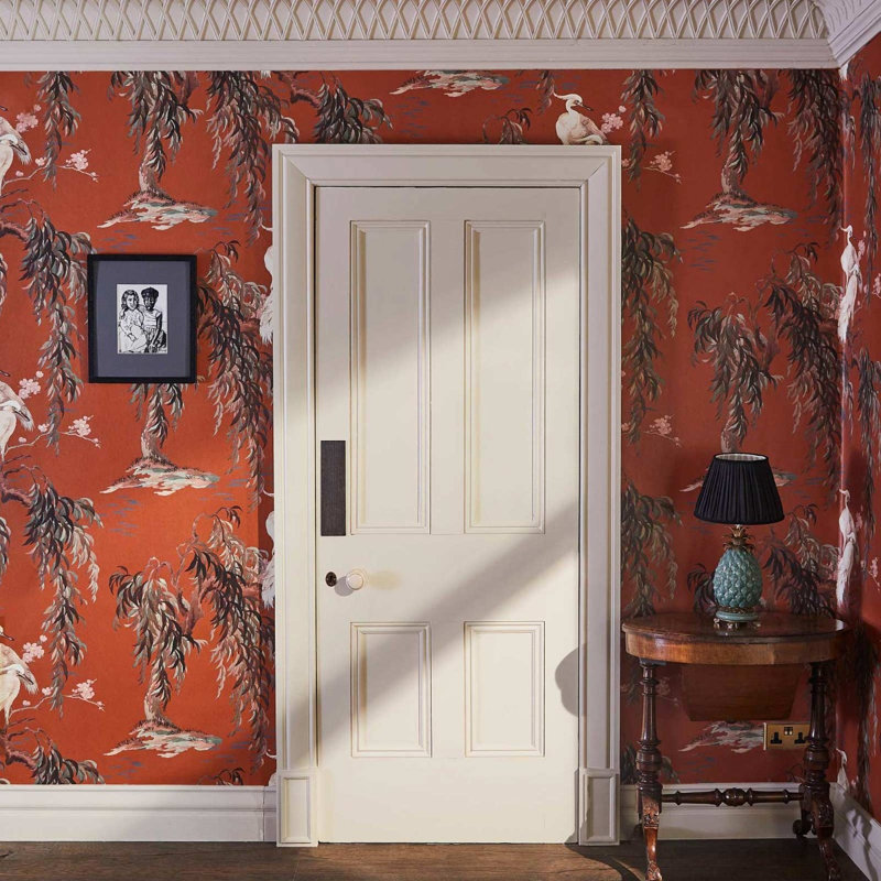 Zeus 9.84' L x 70.87" W Wallpaper Roll, Tobacco