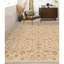 Tapis floral en laine noué à la main brun clair / rouge / vert-93233699