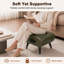 Tabouret en cuir de haute qualité, équipé de poignées portables et de pieds en métal; Repose-pieds carré moderne et minimaliste avec espace de rangement caché, disponible en plusieurs couleurs, convenant au salon-132900149