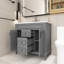 Meuble-lavabo simple 35,9 po avec plateau en céramique-1196552911