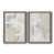 Toile avec cadre gris