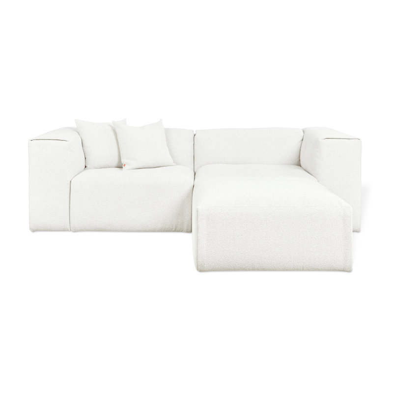 Nest Modular 3-PC Sectional, Bone Boucle