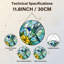 Panneau de vitrail 12 "Hummingbird Flower-1997792590