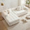 Canapé modulaire en L 107,9 po avec canapé Boneless Couches.
