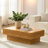 43.3" Burl Wood MDF Coffee Table