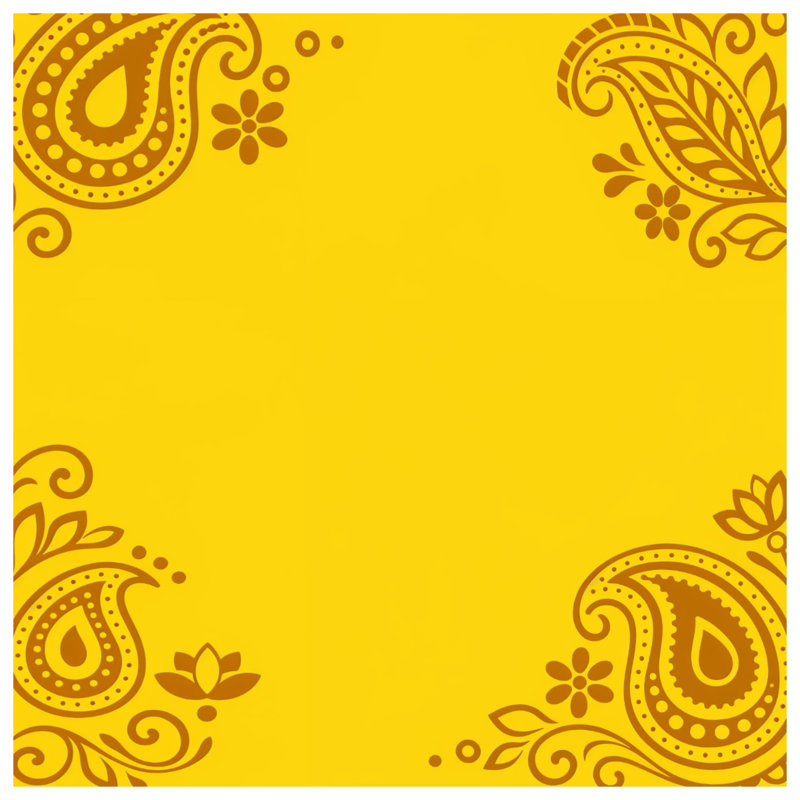 Couvertures florales à motif cachemire jaune, 50in W x 60in H