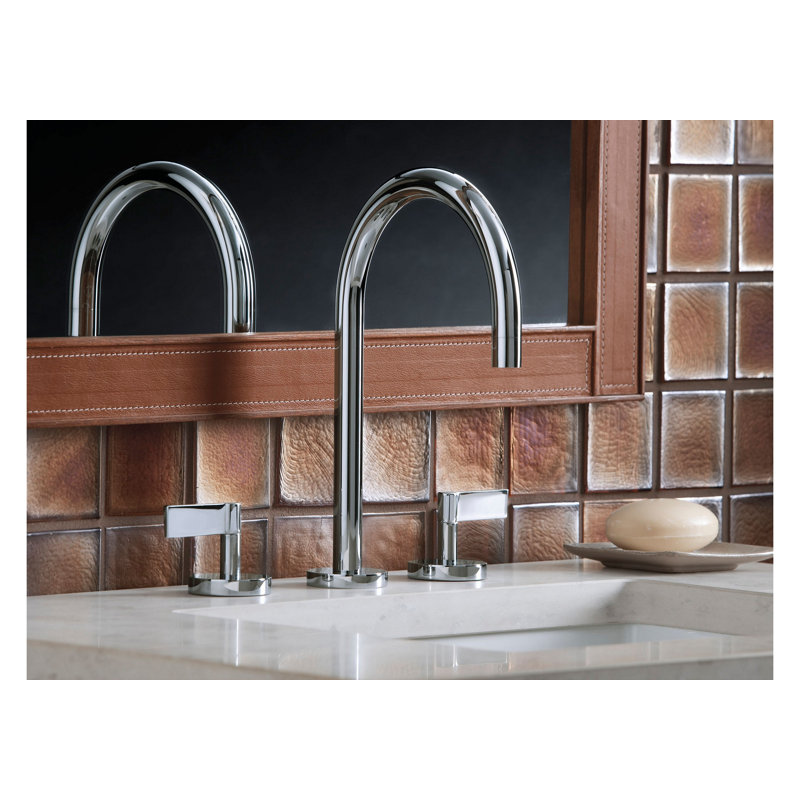 One™ Widespread Bathroom Faucet, Chrome, Lever Handle