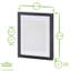 Photo Frame with 4" x 6" Mount - 5" x 7" - Black/Ivory-94283281