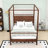 Canopy Bed Frame with Creative 4-Post Design-258627819