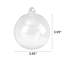 Boule de globe en verre transparent 3,93 po H (paquet de 3)
