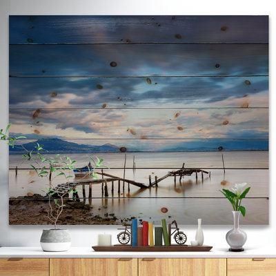 «Magic Sunrise and Wooden Pier», photographie